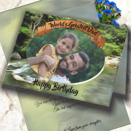 Birthday World's Greatest Vater River South 0365 Karte