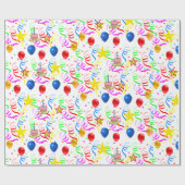 Birthday Wrapping Paper Geschenkpapier (Flach)