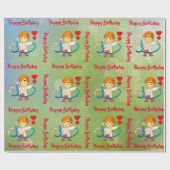 Birthday Wrapping Paper Geschenkpapier (Flach)