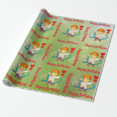 Birthday Wrapping Paper Geschenkpapier (Ungerollt)