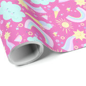 Birthday Wrapping Paper. Geschenkpapier (Rolleneckpunkt)