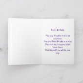 Birthday wünscht einen rustikalen Zaun Karte (Innenseite)