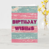 Birthday wünscht einen rustikalen Zaun Karte (Gelbe Blume)