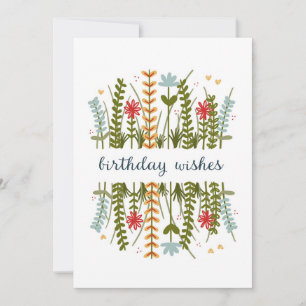 Birthday wünscht florale Geburtstagskarte Feiertagskarte