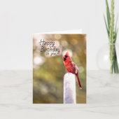 Birthday wünscht Kardinal Style Card Karte (Vorderseite)