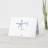 Birthday wünscht Nautic Starfish Karte (Rückseite)