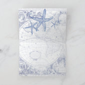 Birthday wünscht Nautic Starfish Karte (Innenseite)