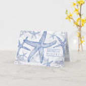 Birthday wünscht Nautic Starfish Karte (Gelbe Blume)