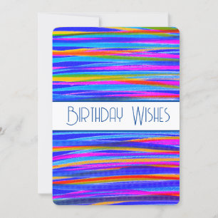 Birthday wünscht sich eine Abstrakte Karte mit bla