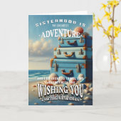 Birthday wünscht sich Schwester Karte (Gelbe Blume)