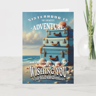 Birthday wünscht sich Schwester Karte