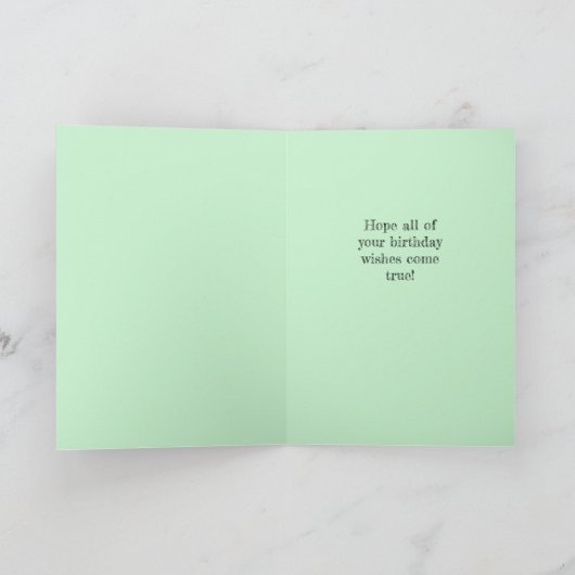 Birthday wünscht Spaß Whimsical Yellow Floral Karte (Innenseite)