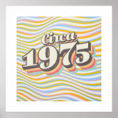 Birthday Year - Circa 1975 Poster (Vorne)