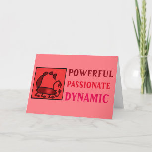 Birthday Zodiac Sign Personality Scorpio Karte