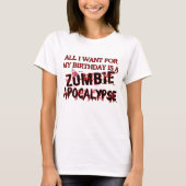 Birthday Zombie Apokalypse T-Shirt (Vorderseite)