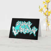 BIRTHDAYcard spangleMASSIVE Karte (Gelbe Blume)