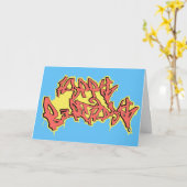 BIRTHDAYcard SpwinkelMASSIVE Karte (Gelbe Blume)