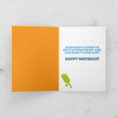 Birthdays Are Like Pickleball Funny Karte (Innenseite)