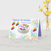 Birthdays_card Karte (Gelbe Blume)