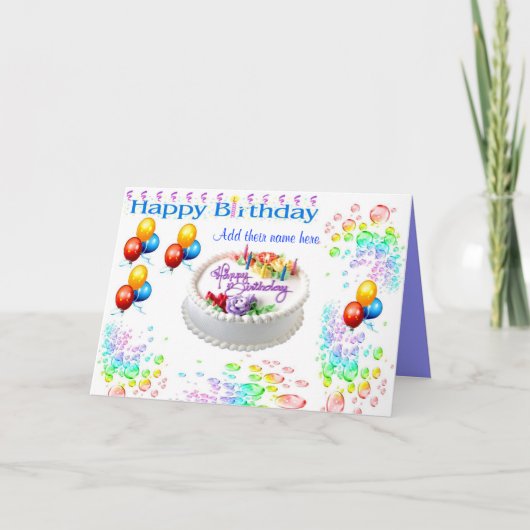 Birthdays_card Karte (Vorderseite)