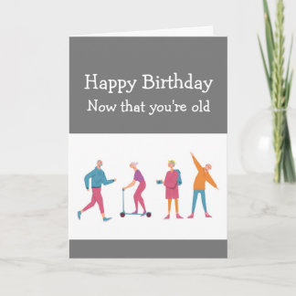 Birthdays Fun Mind says Yes Body says No Karte