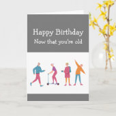 Birthdays Fun Mind says Yes Body says No Karte (Gelbe Blume)