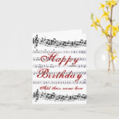 Birthdays Karte (Gelbe Blume)