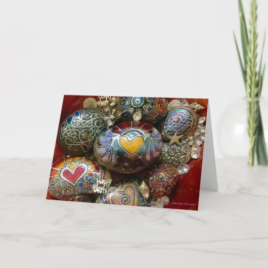 Birthdays Rock! von Julie Ann Stricklin Karte (Vorderseite)