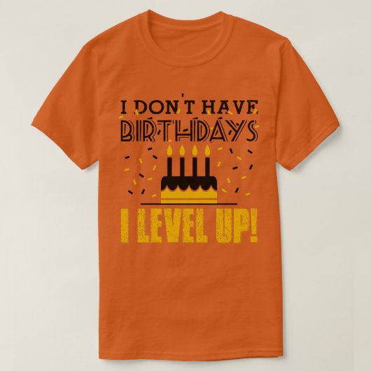 Birthdays schwarz T-Shirt (Design vorne)