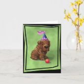 BirthdaySharpeiA Karte (Gelbe Blume)