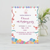 Birthdy Einladung (Stehend Vorderseite)