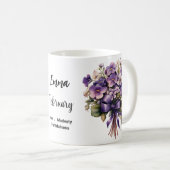 Birthflower february violett kaffeetasse (VorderseiteRechts)