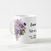 Birthflower february violett kaffeetasse (Vorderseite Links)