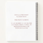 BIRTHING SUPPORT SERVICE COACH NOTIZBLOCK (Rückseite)