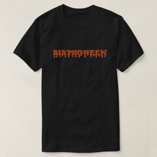 Birthoween Halloween Geburtstag T-Shirt (Design vorne)