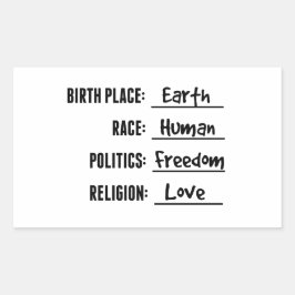 BIRTHPLACE EARTH STICKER