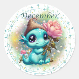 Birthstone Dezember Türkise Dragon Sticker