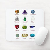 Birthstone-Diagramm Mousepad (Mit Mouse)
