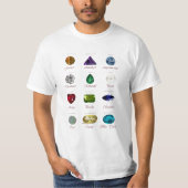 Birthstone-Diagramm T-Shirt (Vorderseite)