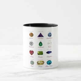 Birthstone-Diagramm Tasse