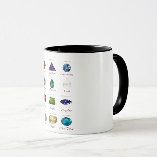 Birthstone-Diagramm Tasse (VorderseiteRechts)