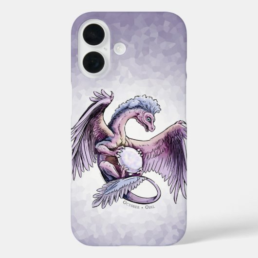 Birthstone-Drache vom Oktober: Opal Case-Mate iPho iPhone Hülle (Rückseite)