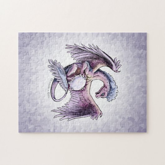 Birthstone-Drache vom Oktober: Opal Puzzle (Horizontal)