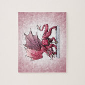 Birthstone Dragon - Januar Garnet Jigsaw Puzzle (Vertikal)