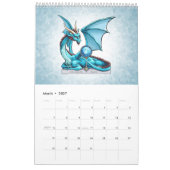 Birthstone Dragons Fantasy Art Kalender (Mär 2027)