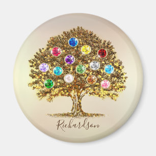 Birthstone Familienname Name Mama personalisiertes Magnet