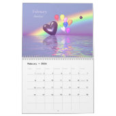 Birthstone Herz und Ballons Kalender (Feb 2026)