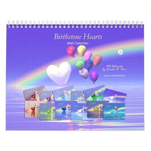 Birthstone Herz und Ballons Kalender (Titelbild)