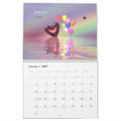 Birthstone Herz und Ballons Kalender (Jan 2027)