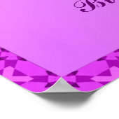 Birthstone Illustration für Februar - Amethyst Poster (Ecke)